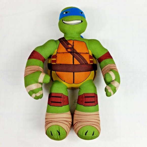 Teenage Mutant Ninja Turtles Leonardo Stuffed Talking Plush 16 Inch 2014 - Picture 1 of 6